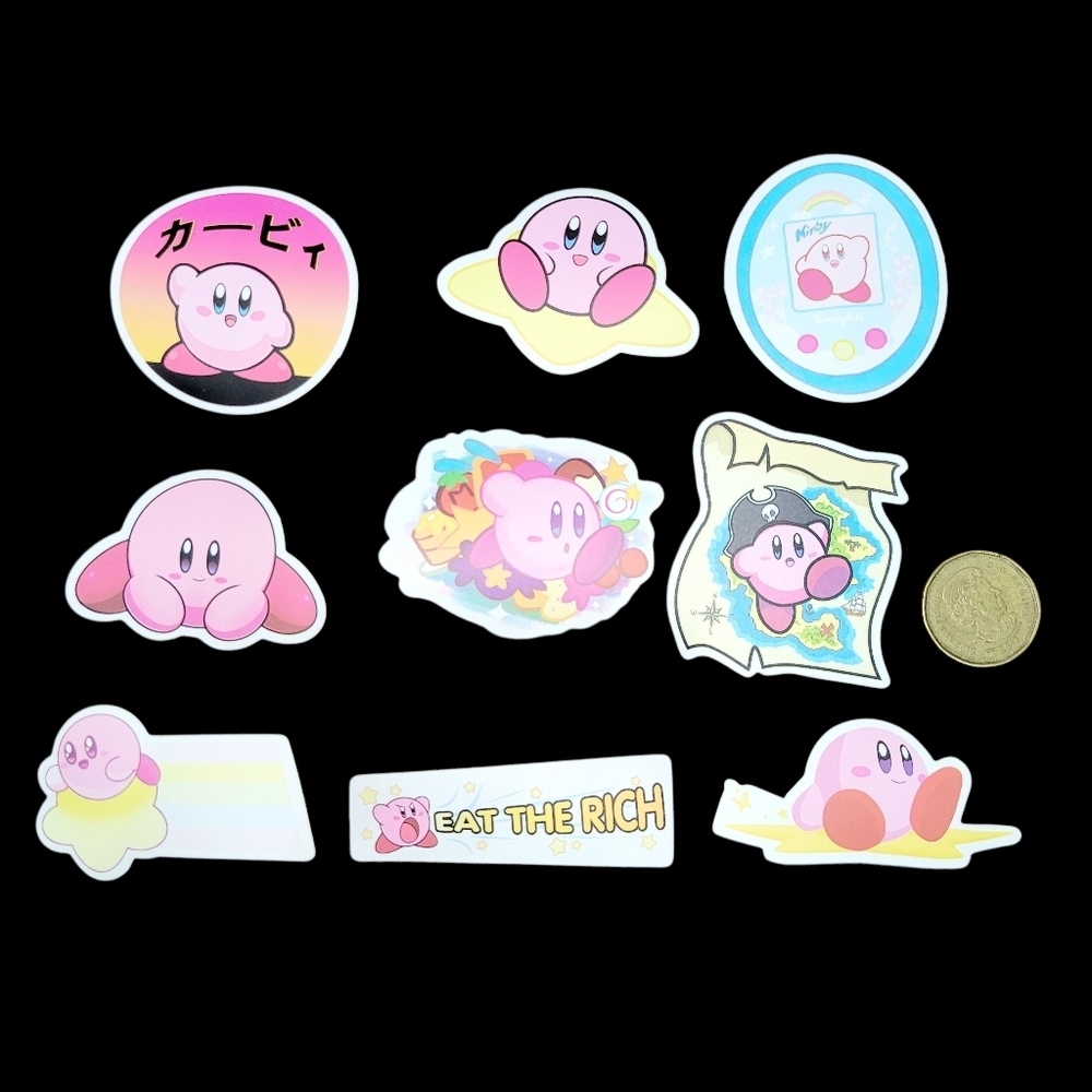 3/$20 9pcs Brand New Waterproof Curby Stickers